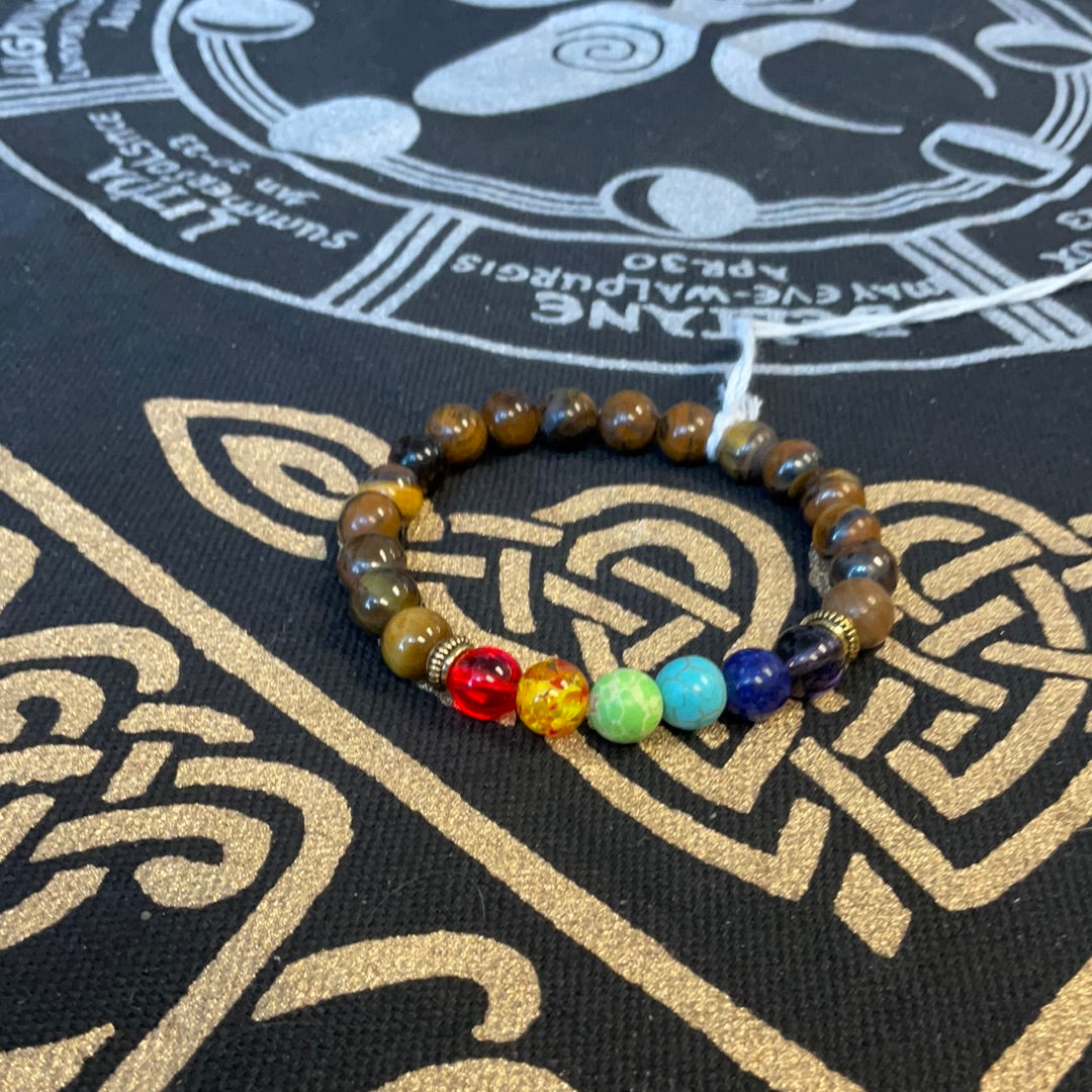 Tigers eye chakra bracelet