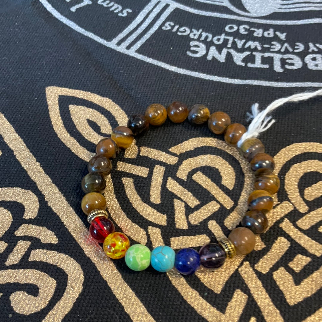 Tigers eye chakra bracelet