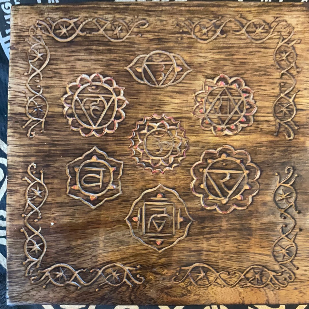 7 Chakra Wood Box